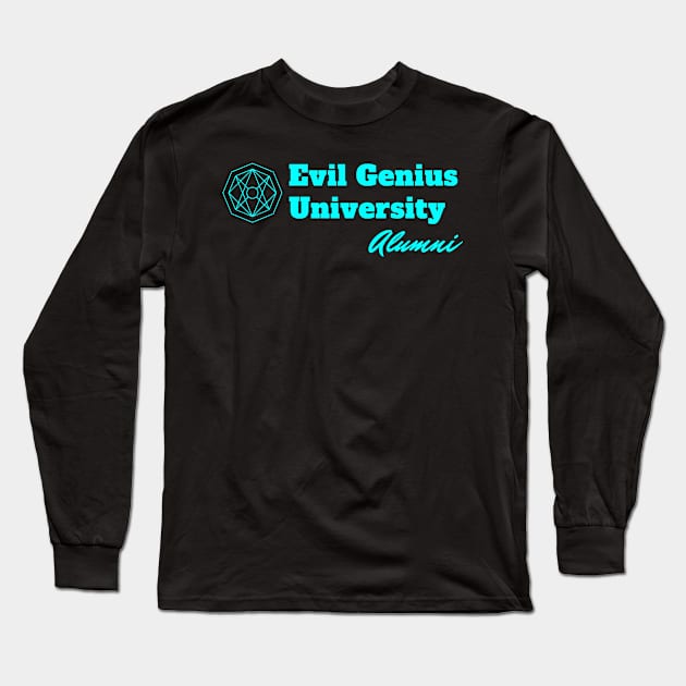 Evil Genius University Long Sleeve T-Shirt by TeeNoir